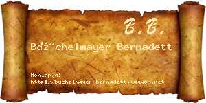 Büchelmayer Bernadett névjegykártya